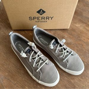 Sperry Top Sider Brand New in Box Crest Vibe Grey Sz 7.5
